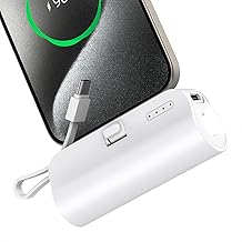 Mobile Battery, 5,000 mAh, Lightweight, Small, PSE Certified, Convenient to Carry, USB-C Connector, Type-C Input, Compact, Direct Charging, Remaining Remaining Display, For Disaster Preparedness