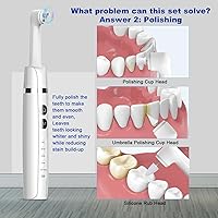 Vista 5 de Pulidor de dientes, kit de pulido de dientes para limpieza diaria, pulido luego blanqueamiento de dientes (pasta de dientes profesional incluida)