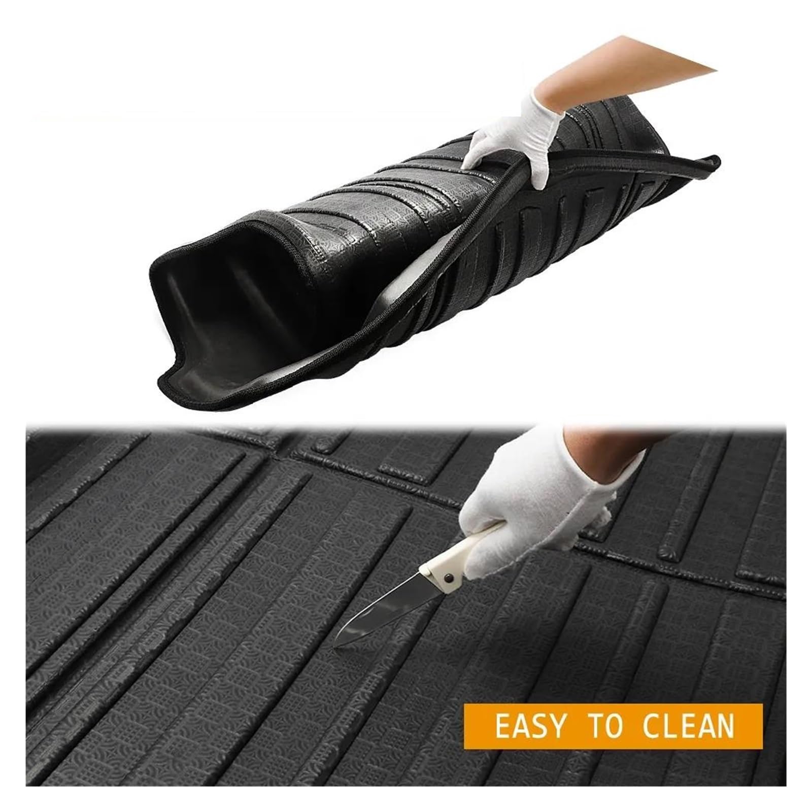 Cargo Liner Floor Mat Bumper Protector Tailored Suitable For: BMW X5 M E70/M F85/E70/F15 7 Seats Behind 2*row 2009-18|Black WeatherTech CargoLiner - View #10