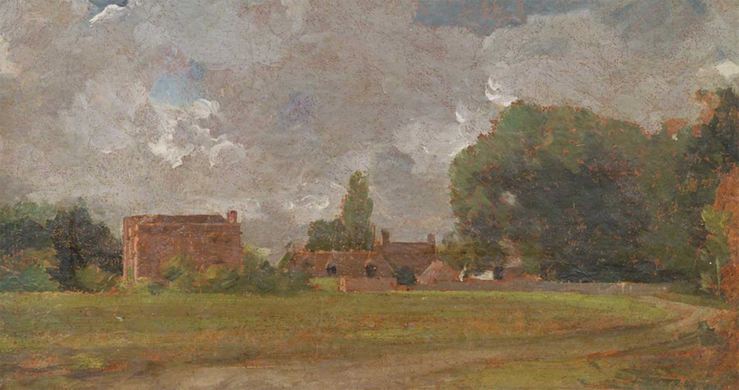 POSTERIIk Vintage Art Print Images Pictures Print Golding Constable s House East Bergholt the Artist s Birthplace by John Constable Modern Colour Posters for Office Home Decor 60x90cm