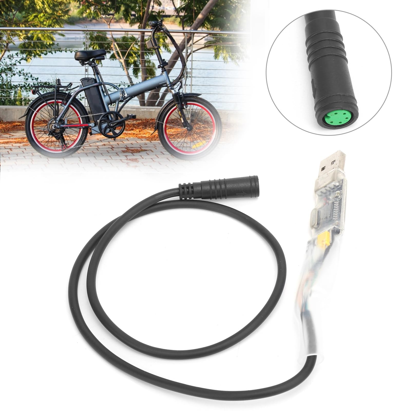 Kabel do Programowania USB Nylon z Napędem dla Silnika Elektrycznego - Kompatybilny z Bbs01 Bbs02 Bbs03 Bbshd