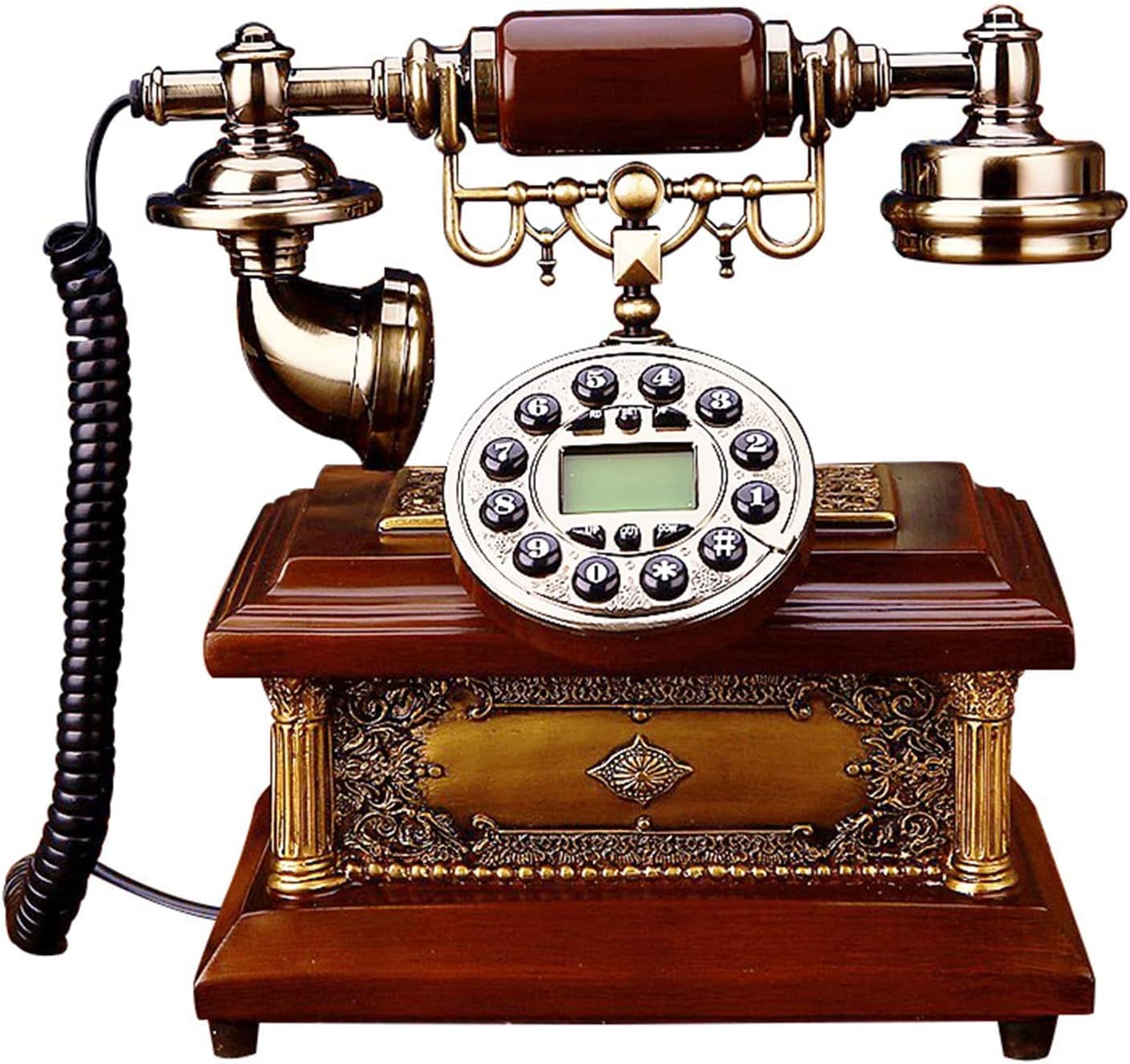 Retro Antique Landline Telephone Desk Decorative Telephone Vintage Phone Corded Home Phone House Phone Office Hand-Free