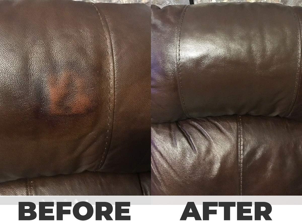 Leather Hero Leather Color Restorer & Applicator- Refinish, Repair, & Renew Leather & Vinyl Sofa, Purse, Shoes, Auto Car Seats, Couch 4oz (Cream) : Automotive