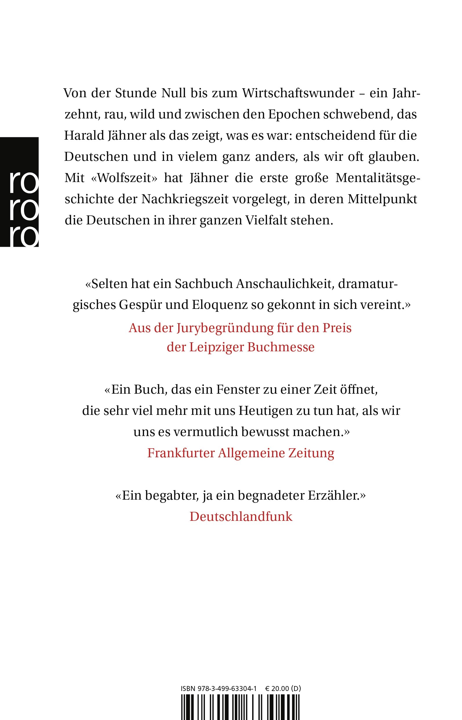 Wolfszeit: Deutschland und die Deutschen 1945 - 1955 | Ausgezeichnet mit dem Preis der Leipziger Buchmesse 2019