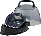Panasonic NI-WL600 Cordless, Portable 1500W Contoured Multi-Directional Steam/Dry Iron, Stainless Steel Soleplate, Power Base and Carrying/Storage Case, Silver