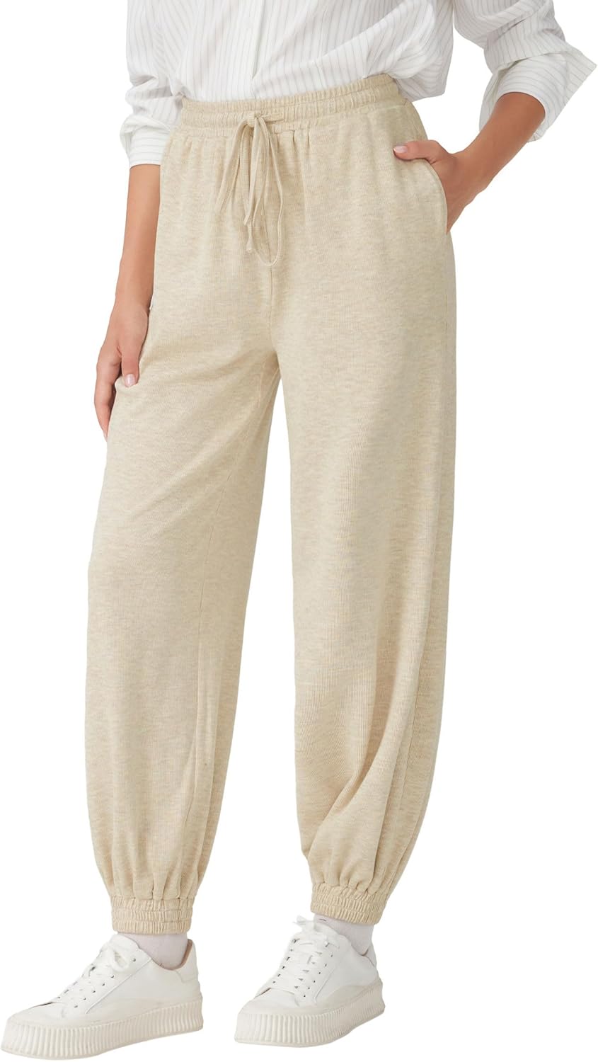 CIDER Women's Casual Sweatpants Drawstring Lounge Pants Comfortable Knit Joggers with Pockets - Image 6