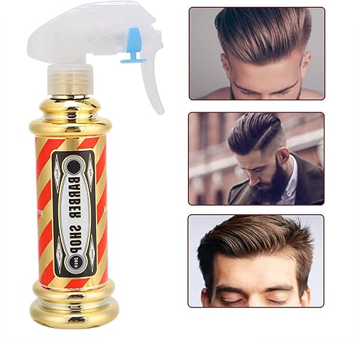 Miniatura 8 de Dioche Botella de spray de agua de peluquería, botella de spray de peluquería Salon Barbería Hair Styling Water Spray Kettle 5.1 fl oz (dorado)