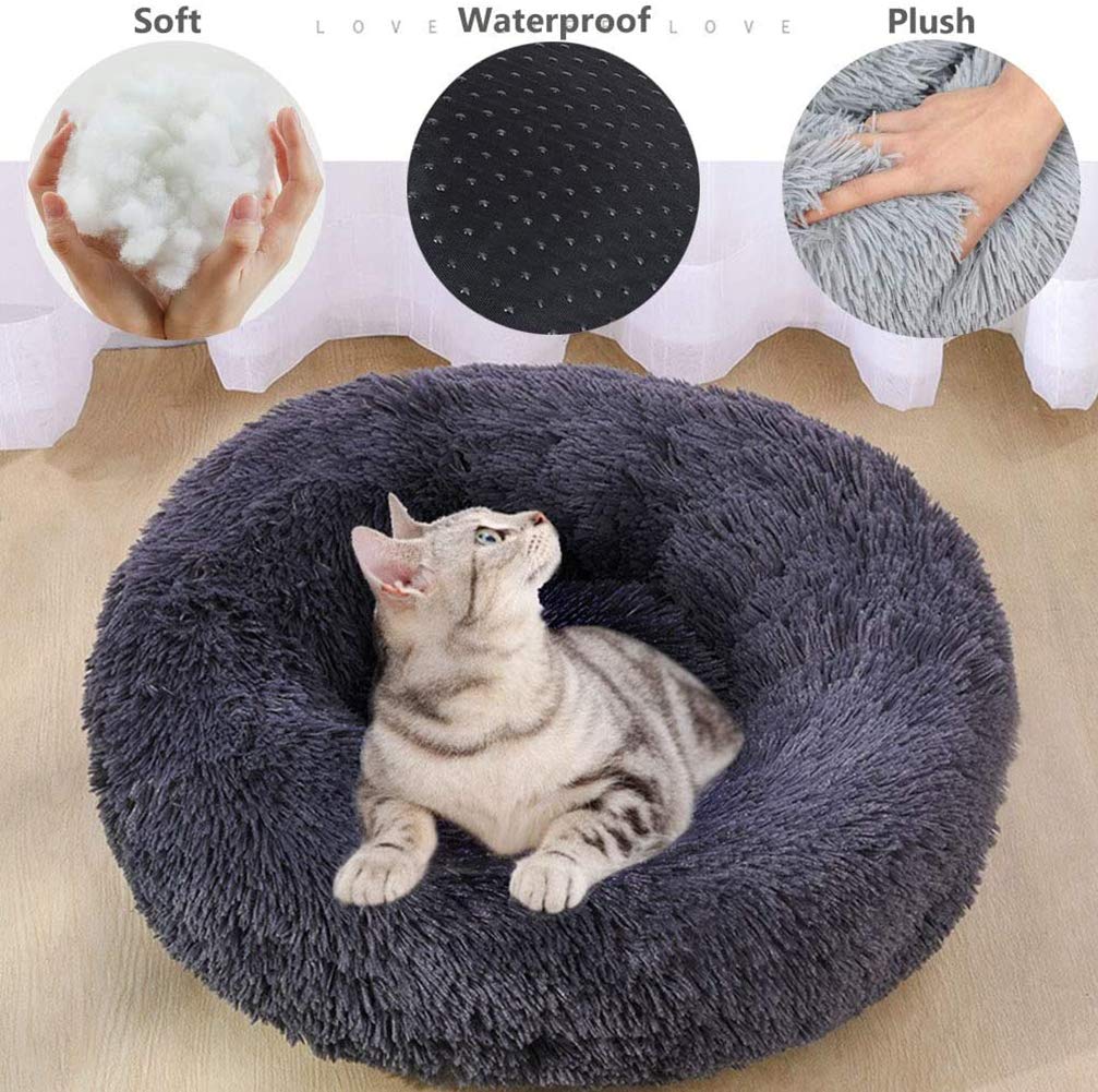 Donut Haustierbett Für Hunde & Katzen – Weich, Selbstwärmend & Gelenkschonend