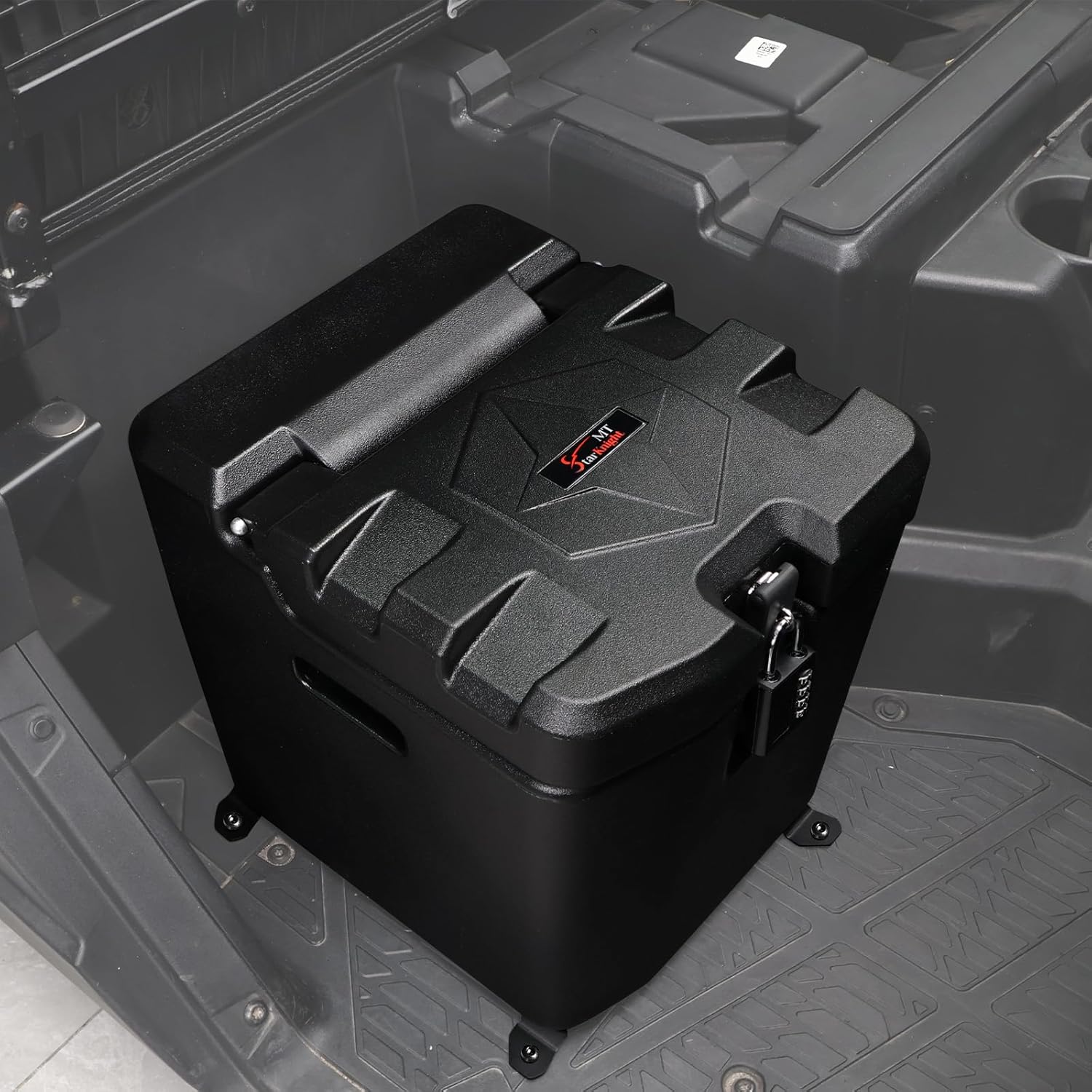 StarknightMT Ranger Storage Box, 28L/ 7.4Gal Ranger XP 1000 Under Seat Storage Box with Lock Compatible with Polaris Ranger XP 1000/Crew 2018-2026 Replace #2882910