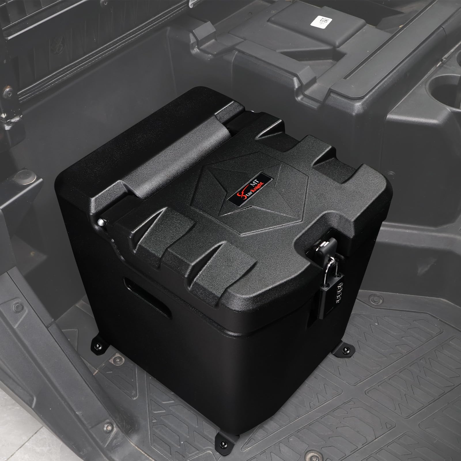 StarknightMT Ranger Aufbewahrungsbox, 28 l, Ranger XP 1000, Untersitz-Aufbewahrungsbox mit Schloss, kompatibel mit Polaris Ranger XP 1000/Crew 2018–2025, ersetzt #2882910