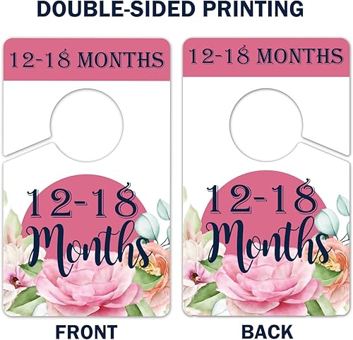 Miniatura 5 de Divisores de percha - Divisores de tamaño de armario para bebé, divisores de edad de ropa de bebé, organizador de armario para bebé para