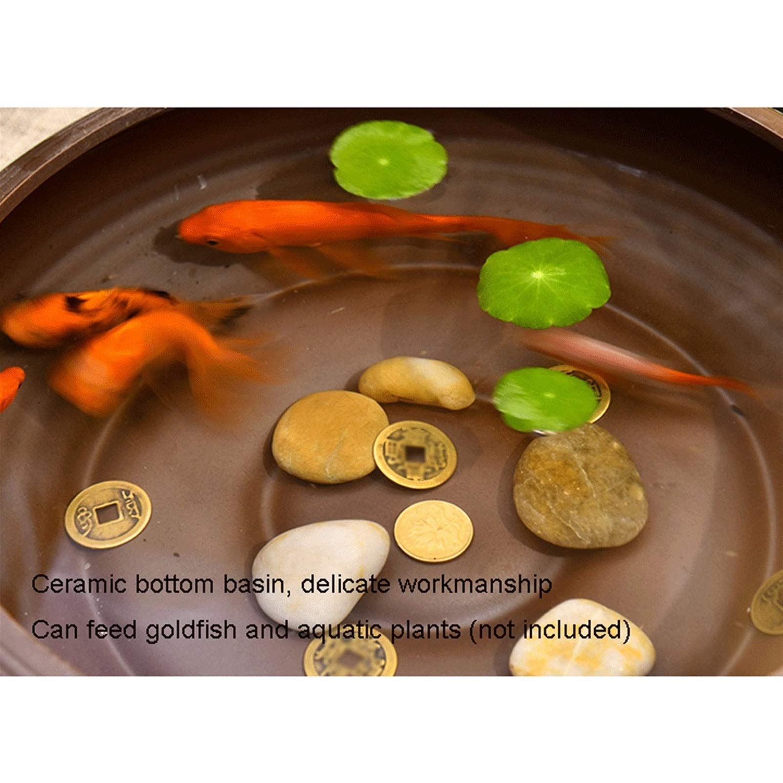 Fontana Interni Tavolo Cascata/Feng Shui Fontana 3 Tier Cascading Resina Fontana Quaint Tree Roots Falls Tableop Fontana Acqua Fontana Rilassamento Cascata Automatica Pompa Automatica e Atomizzazione