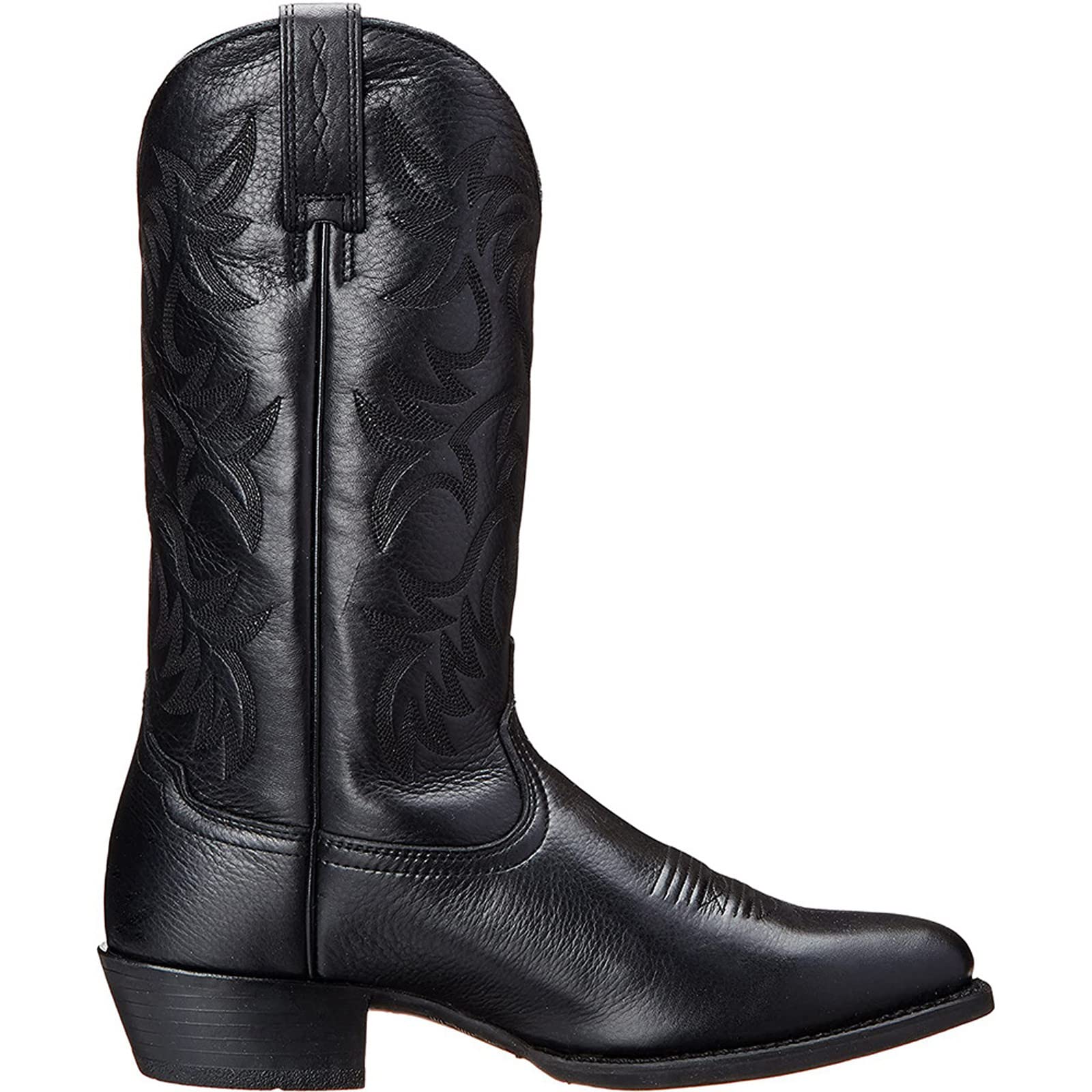 Herren Vintage Western Cowboystiefel Herren Leder Vintage bestickte Stiefel Spitzschuh Medium Tube Plateaustiefel