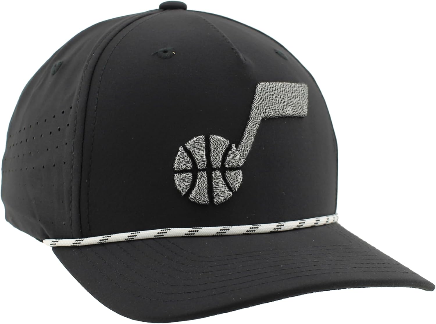 ZHATS NBA Unisex-Adult NBA Officially Licensed Rope Hat Snapback Performance Black - Image 3