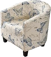Vista 35 de NILUOH Funda para silla de club, funda elástica para sillón, protector de muebles para sala de estar (04)