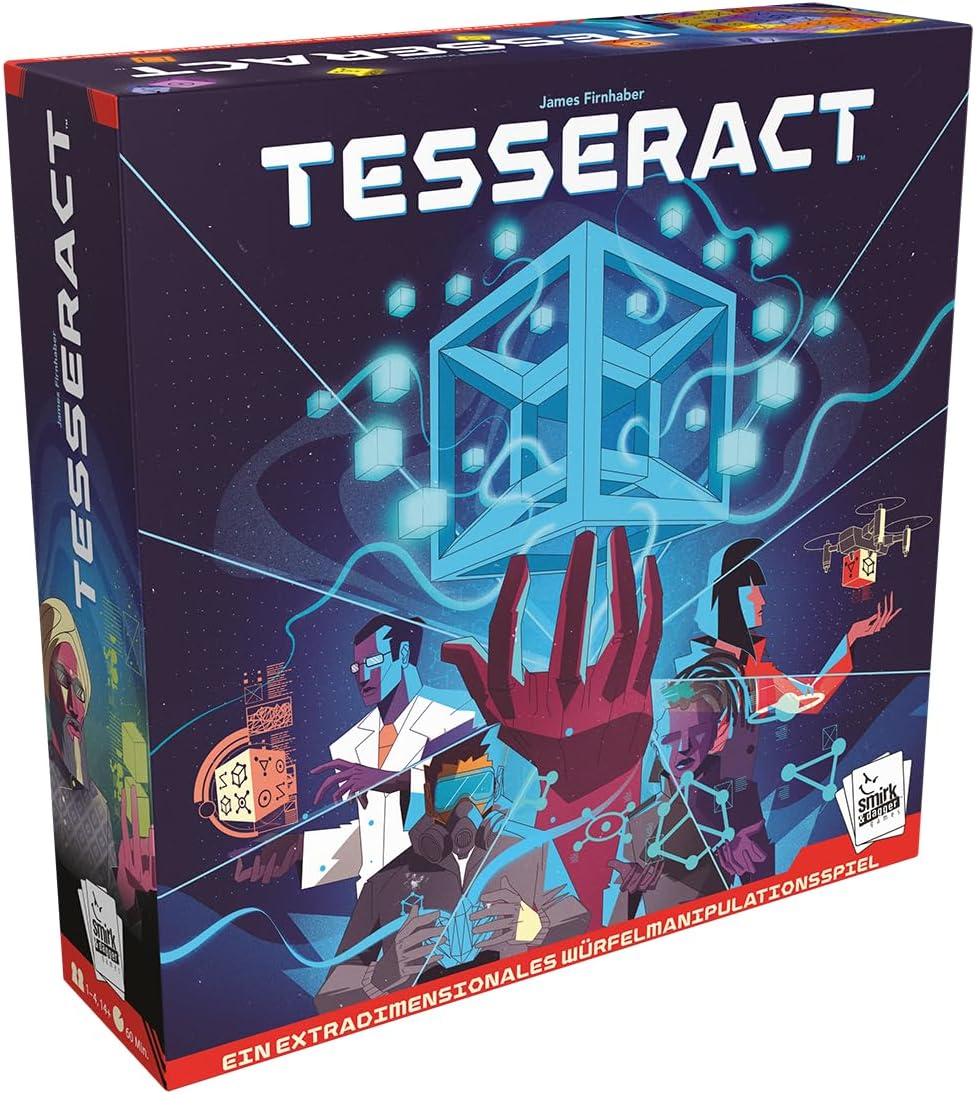 Asmodee Smirk & Laughter Games, Tesseract, Connoisseur Game, Board Game, 1-4 Players, from 14+ Years, 60 Minutes, German