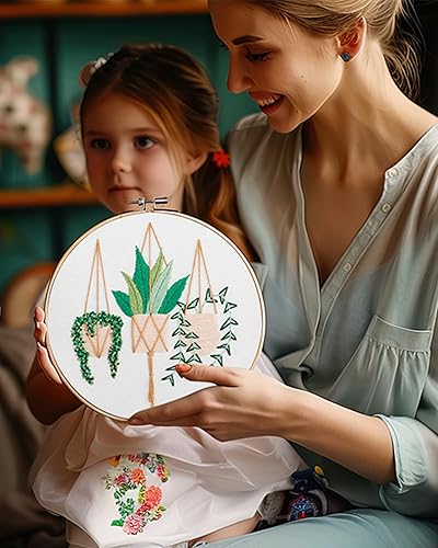 Miniatura 89 de Santune - Kit de bordado para adultos principiantes, kits de punto de cruz, patrones de mariposa e instrucciones (idioma español no garantizado)