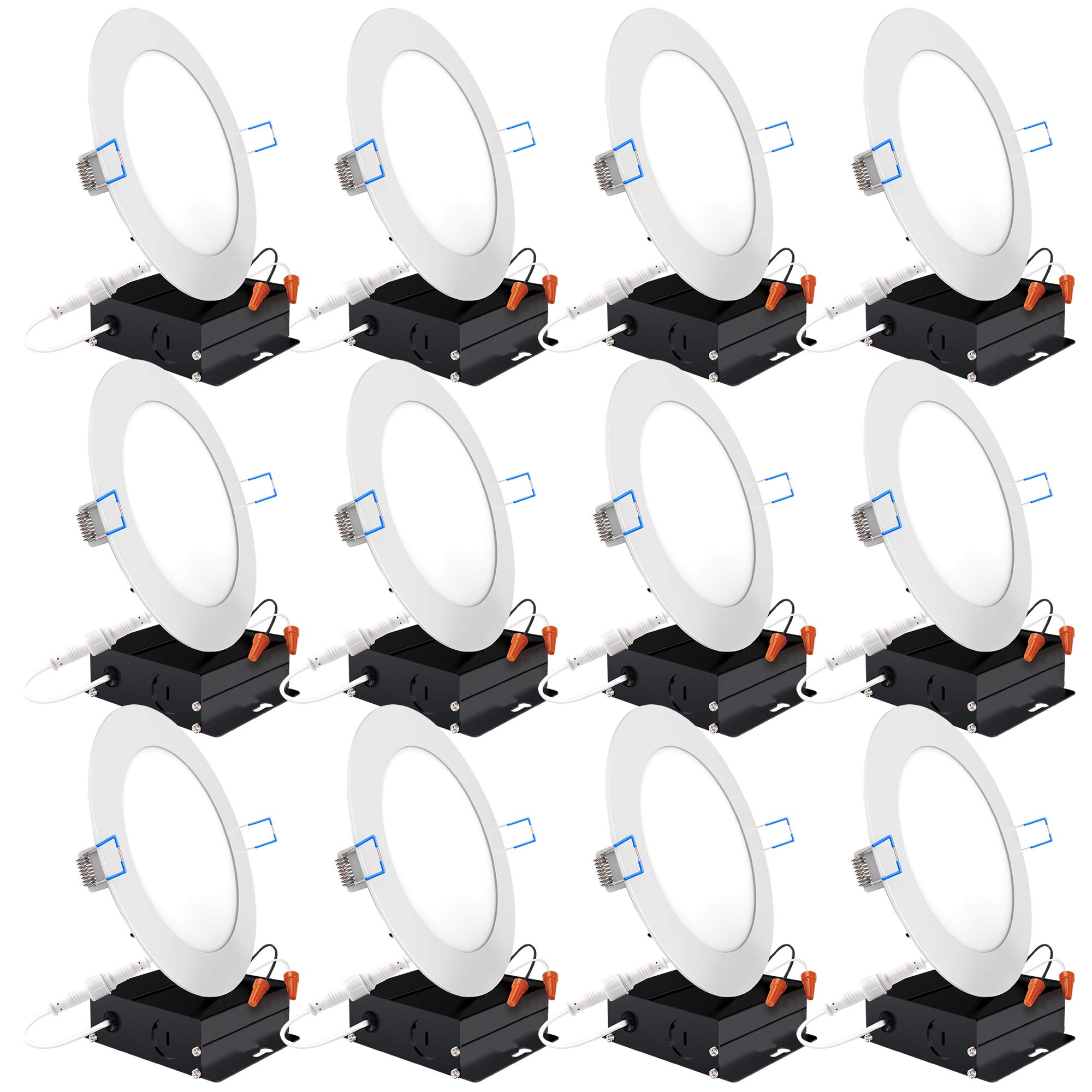 Buy Sunco Lighting 12 Pack 6 Inch Slim UltraThin Recessed Retrofit Kit