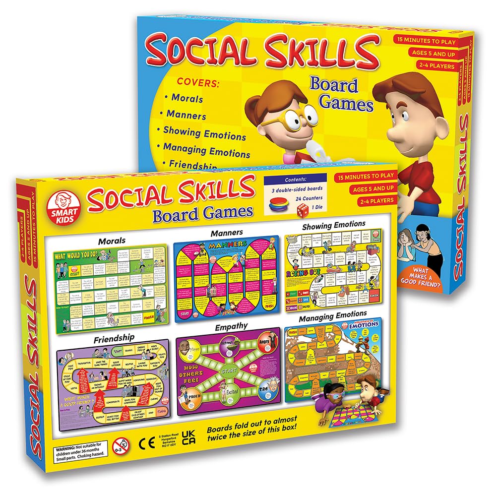 Didax 500063 Social Skills Group Activities, 6 Board Games