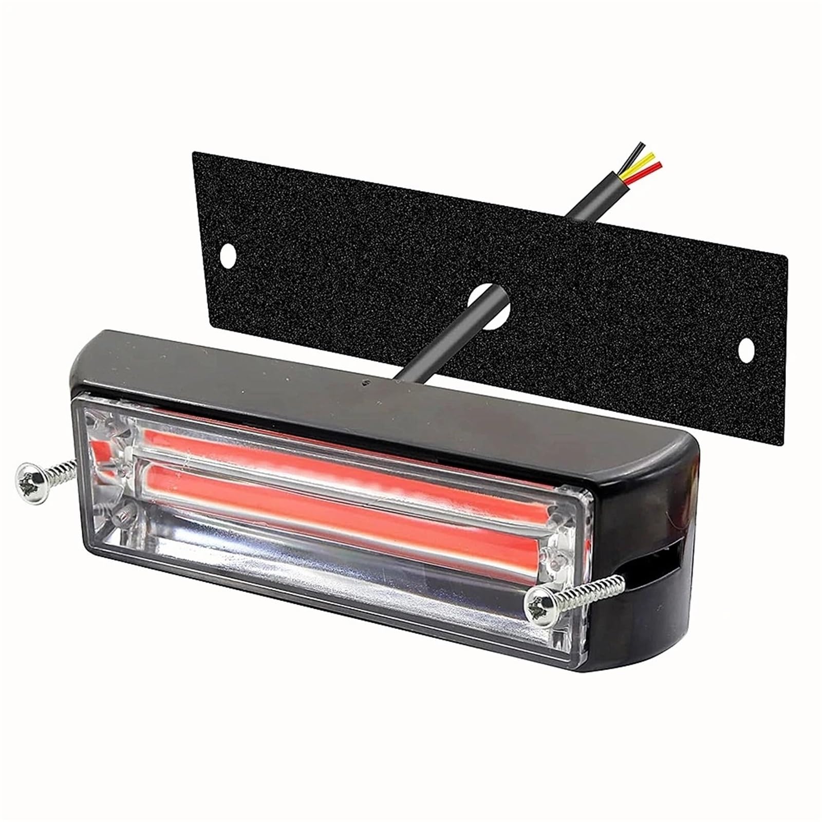Luz estroboscópica LED de advertencia for coche, parrilla, luces de emergencia intermitentes, luz de señalización lateral amarilla for camioneta, 12-24 V(1pcs Yellow Light)