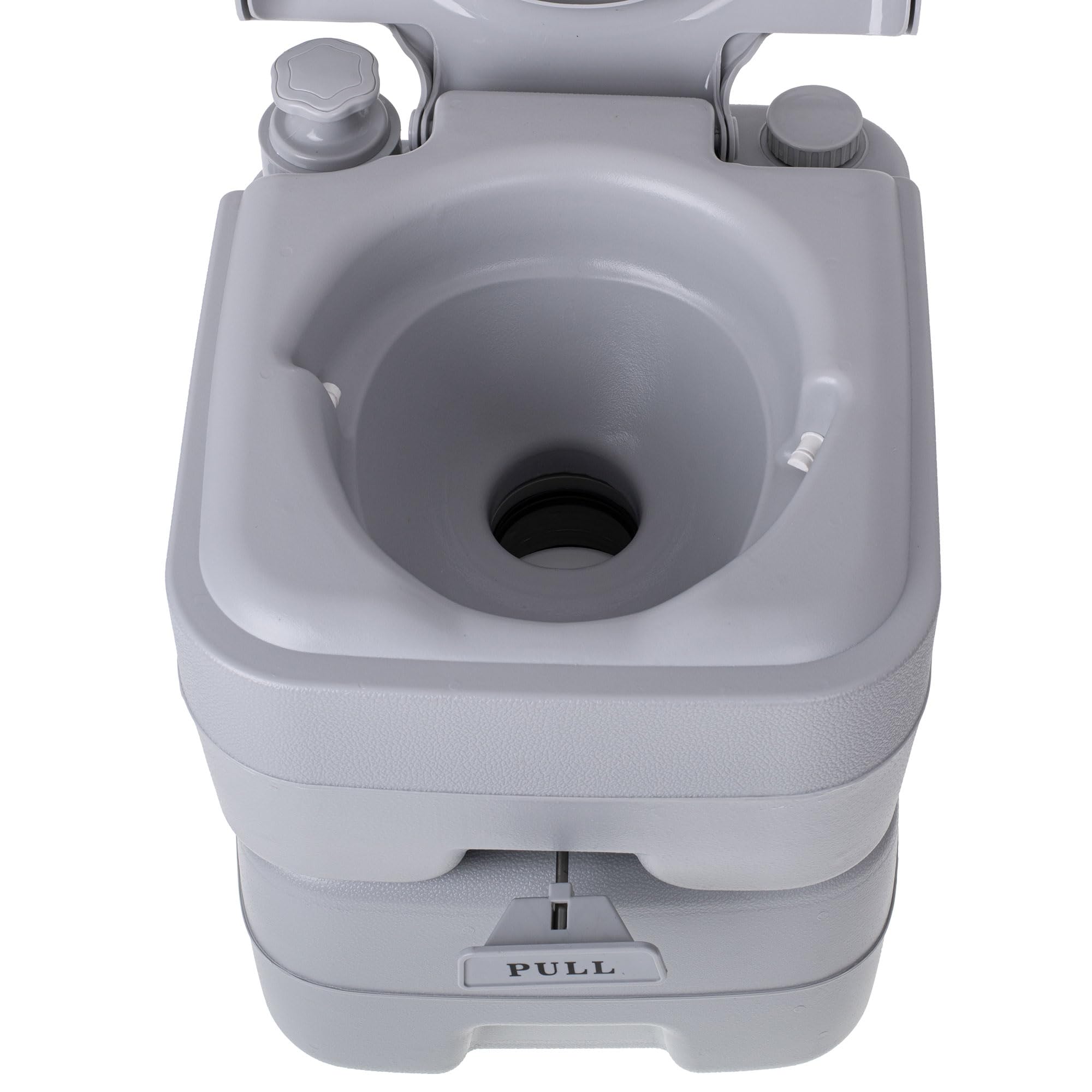 briebe Camp WC Inodoro Portátil Químico Adultos Potty 20L Camping, Camper, Auto Caravana, Water con Descarga Agua 12L, Válvula Drenaje contra Fugas, WC1113