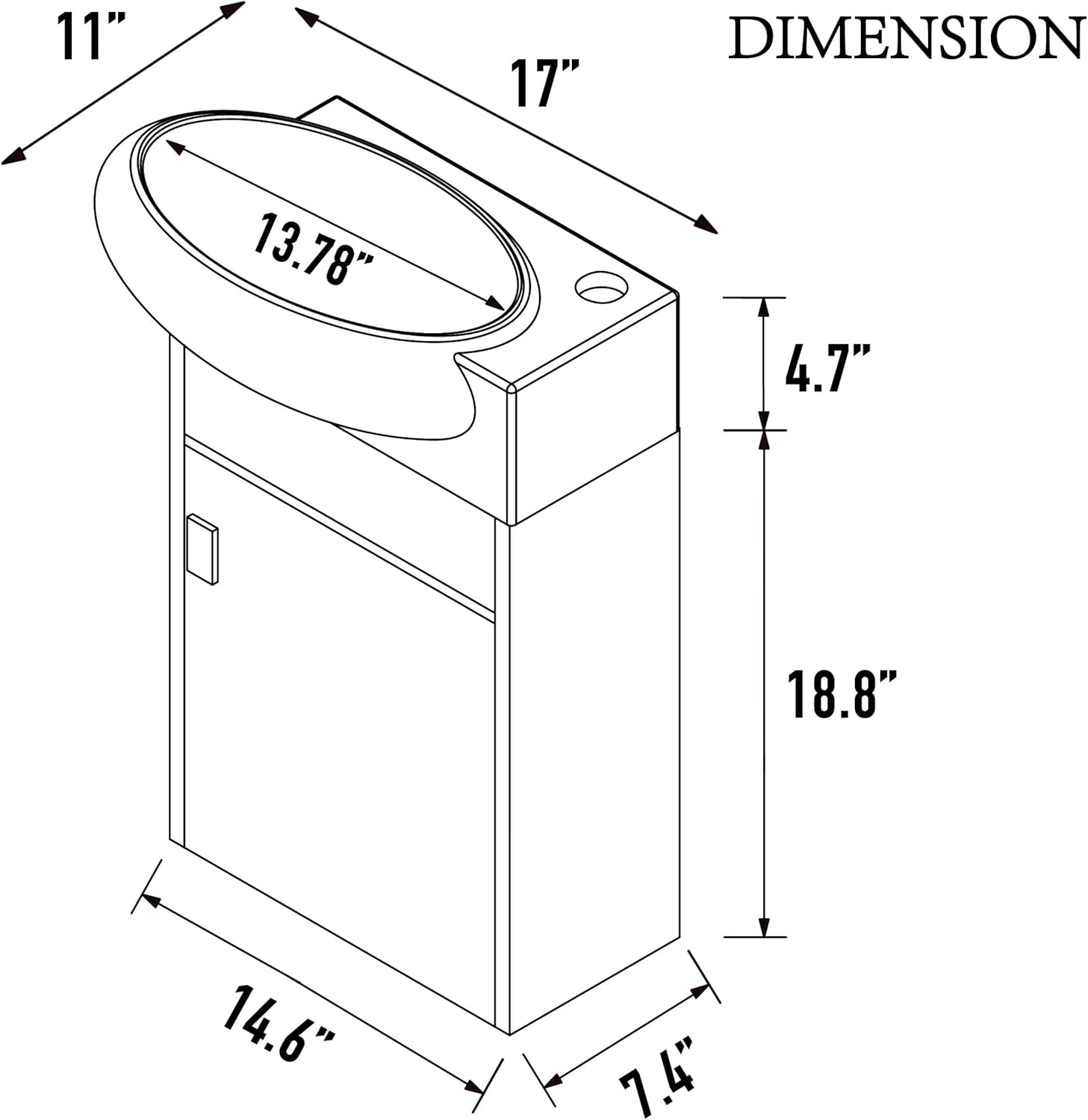 Modern Small Bathroom Vanity Set for Saving Space Wall Mounted Bathroom Cabinet Combo Drain Include