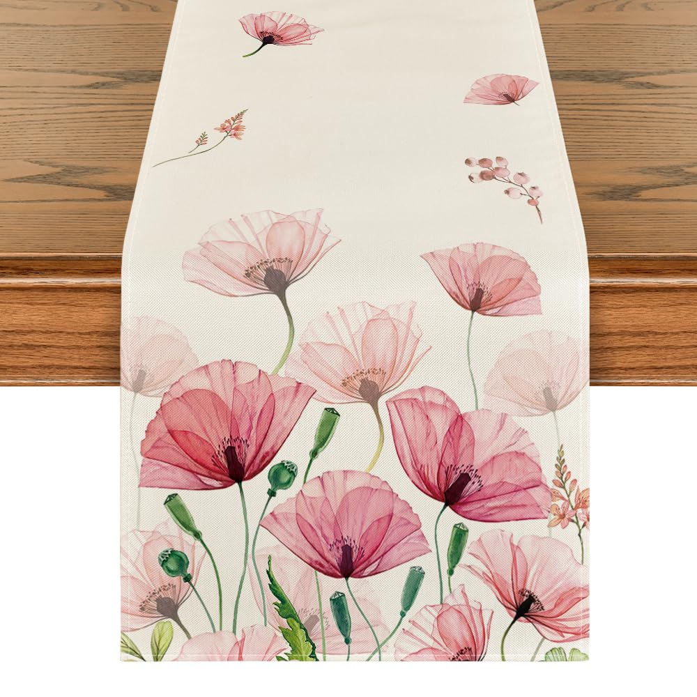 Runner Da Tavolo Artoid Mode Con Fiori - 40x240 Cm Per Estete E Feste - Foto 9