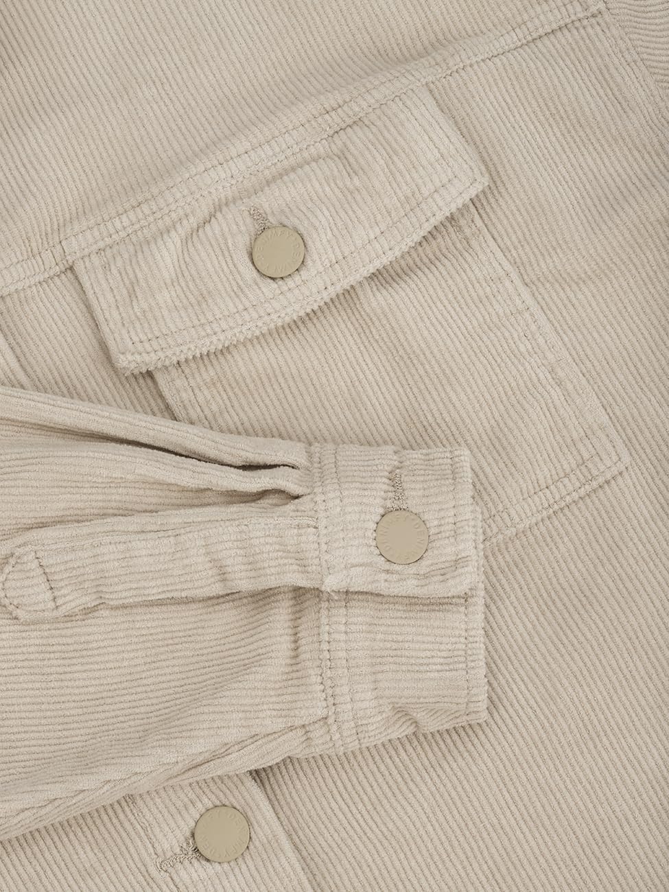 DENIMFY DFSophia koszula damska, oversize, z długim rękawem, sztruksowa, kurtka, koszula, bluzka, koszula rekreacyjna, kieszenie, guziki, jednokolorowa, niebieska, beżowa, zielona, S M, L, XL