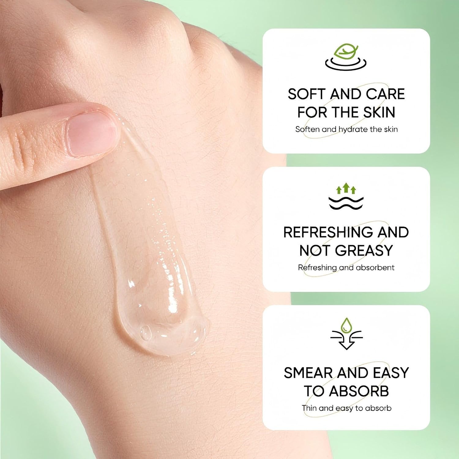 Good Night Gel Face Mask, Aloe Vera Overnight Face Mask for Hydrating & Moisturizing, Soothing Sleeping Face Masks, No-Rinse Overnight Mask for All Skin Types - Image 6