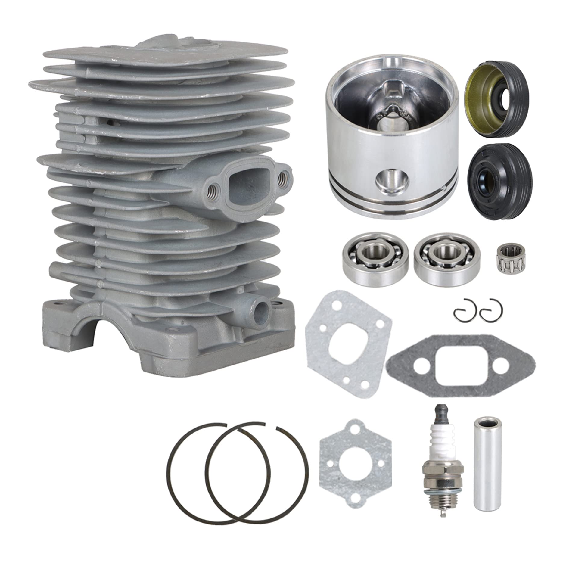 Amazon.com: LiGuVCY 41.1mm Cylinder Piston Kit Replacement for Poulan ...