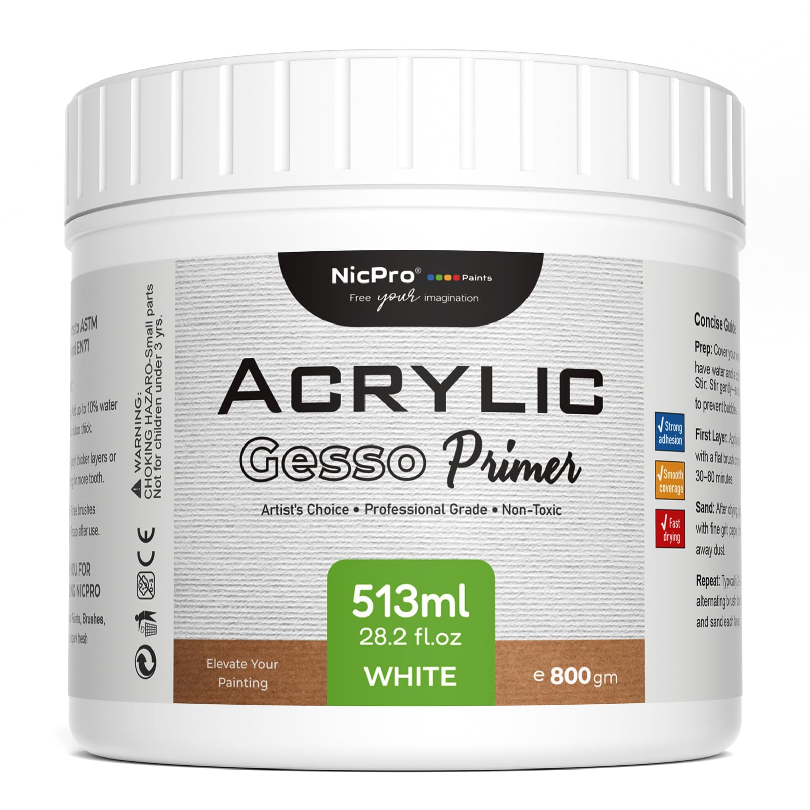 Nicpro White Gesso Primer