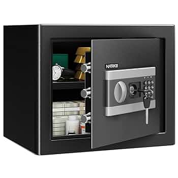 金庫 家庭用金庫 テンキー式 電子金庫 防犯金庫 緊急キー付き 家 28L Amazon.co.jp: NATRKE 金庫 家庭用金庫 テンキー式 電子 防犯
