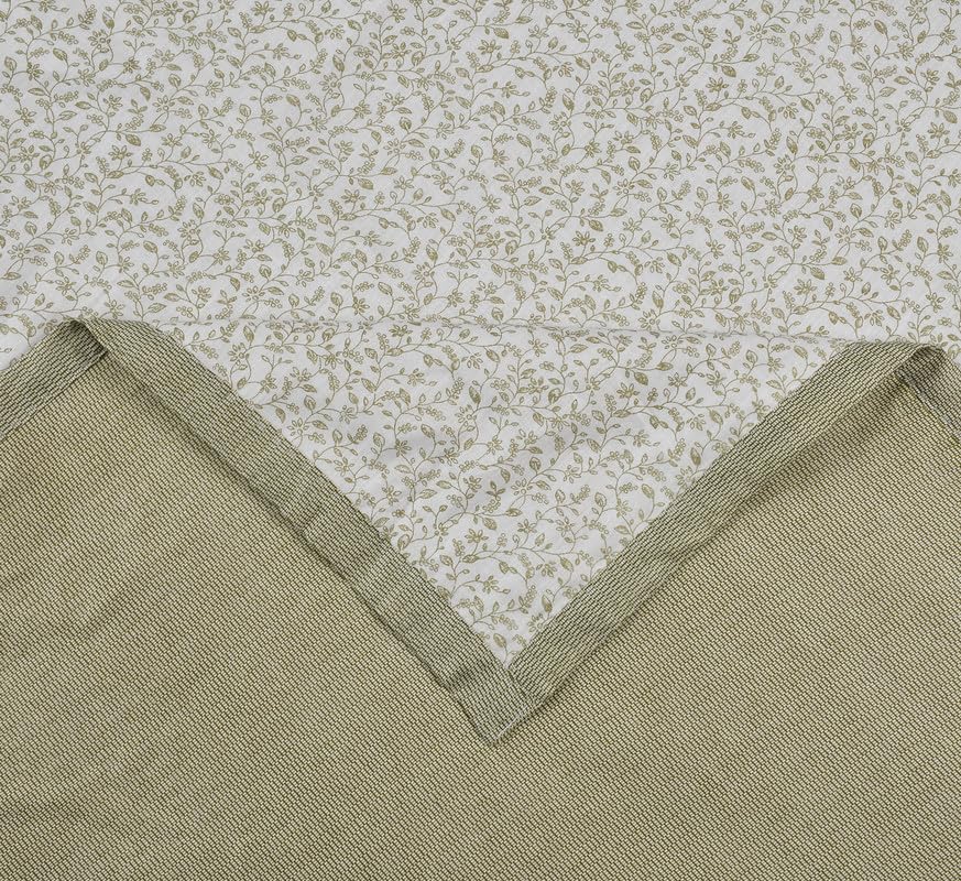 Image of Florida Diva Cotton Reversible Dohar Topsheet for Double Bed Made for All Season Blanket Throws with Floral Print