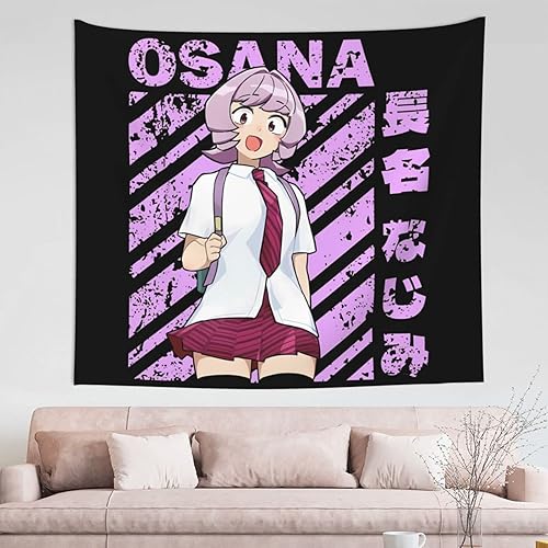 Flokoo Komi Can'T Communicate Tapiz decorativo de pared colgante para sala de estar, dormitorio, cocina, dormitorio, hogar, 60 x 51 pulgadas