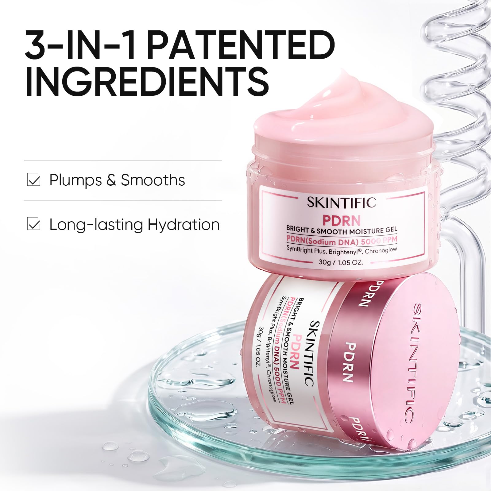 Amazon.com: SKINTIFIC PDRN Smooth Moisture Gel, Brightening Face 