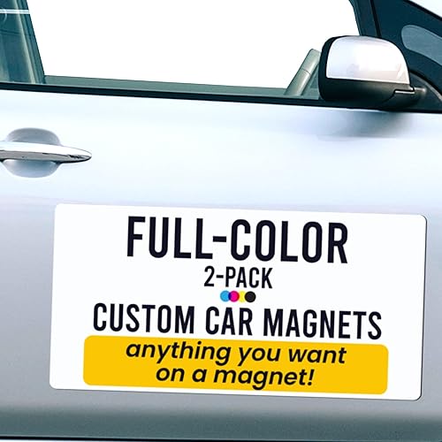 Miniatura 5 de Magnet Me Up Imán personalizado de 12 x 18 pulgadas, 2 unidades, perfecto para negocios, publicidad, uso personal, regalos, elige tu texto, carga