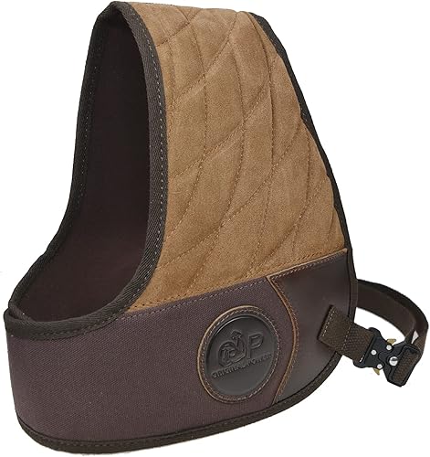 Miniatura 7 de WAYNE'S DOG Escudos de retroceso de lona de cuero con construcción duradera, ajuste sólido y acolchado para rango, tiro, caza