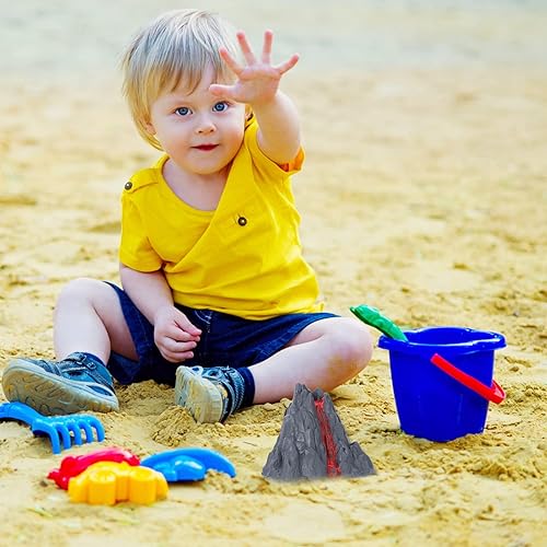 Miniatura 8 de balacoo 10 Uds Simulación Volcán Juguete Volcán Erupción Modelo Modelo Juguete Erupción Escena Accesorios para Niños Niños