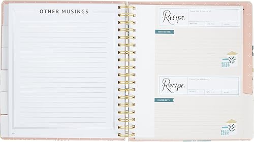 Miniatura 6 de C.R. Gibson, Lily & Val - Diario de cocina vintage para hornear, receta familiar y libro de cocina (QBD-25391)