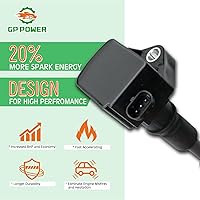 Vista 2 de Juego de 4 bobinas de encendido de repuesto para UF756 UF-756 31312514 31358940 GN10907 compatible con Volvo S60 S80 S90 V60 V90 XC40 XC60 XC70 XC90