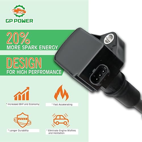 Miniatura 2 de Juego de 4 bobinas de encendido de repuesto para UF756 UF-756 31312514 31358940 GN10907 compatible con Volvo S60 S80 S90 V60 V90 XC40 XC60 XC70 XC90