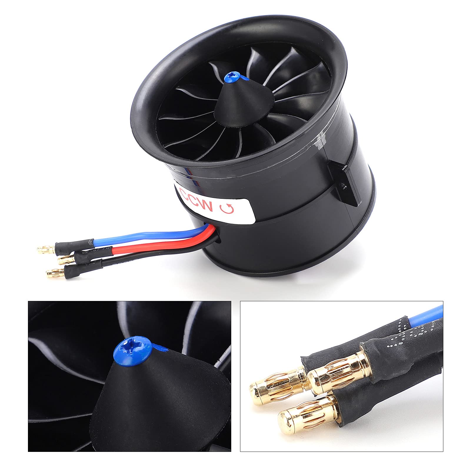 Zestaw Regulatora Prędkości ESC o Wysokiej Wydajności 70 Mm, 12 Liści, Idealny dla Entuzjastów Samochodów RC, Plastik + PCB (CCW)