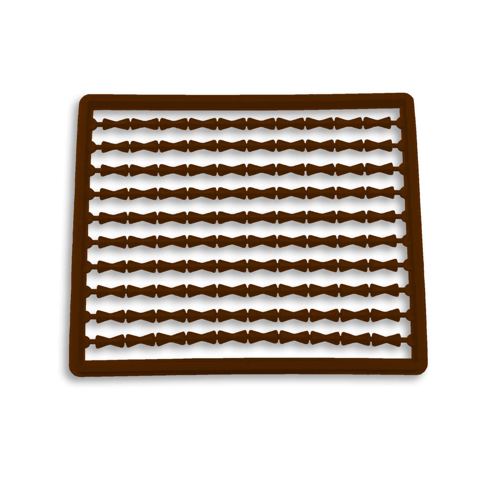Bank Tackle Boilie Stops Carp Fishing Terminal Tackle Hair Rig Stoppers 8 Colours (Brown, x 20 Cards)