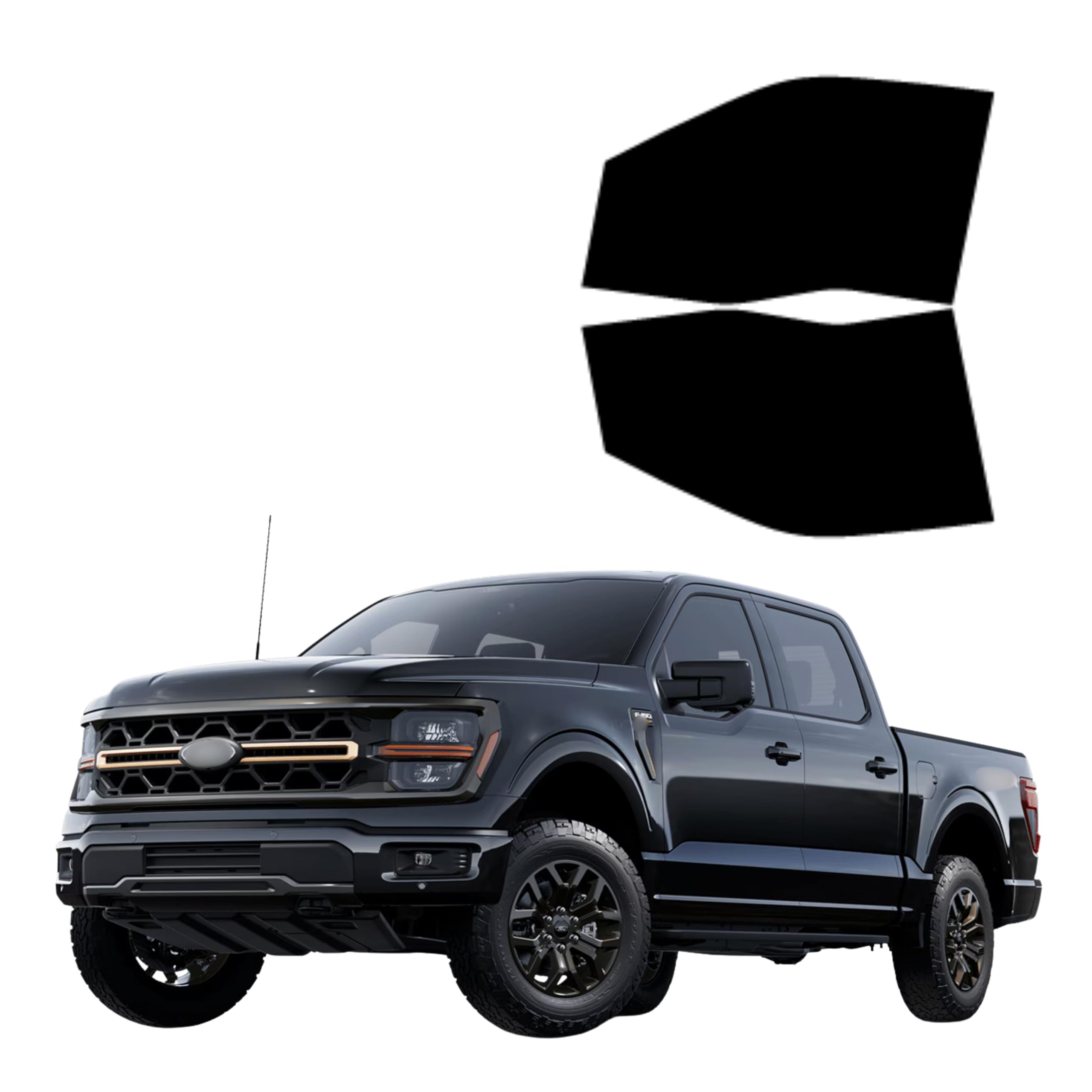 Amazon.com: Precut Tint Kit Nano Carbon Film for Ford F-150 Crew