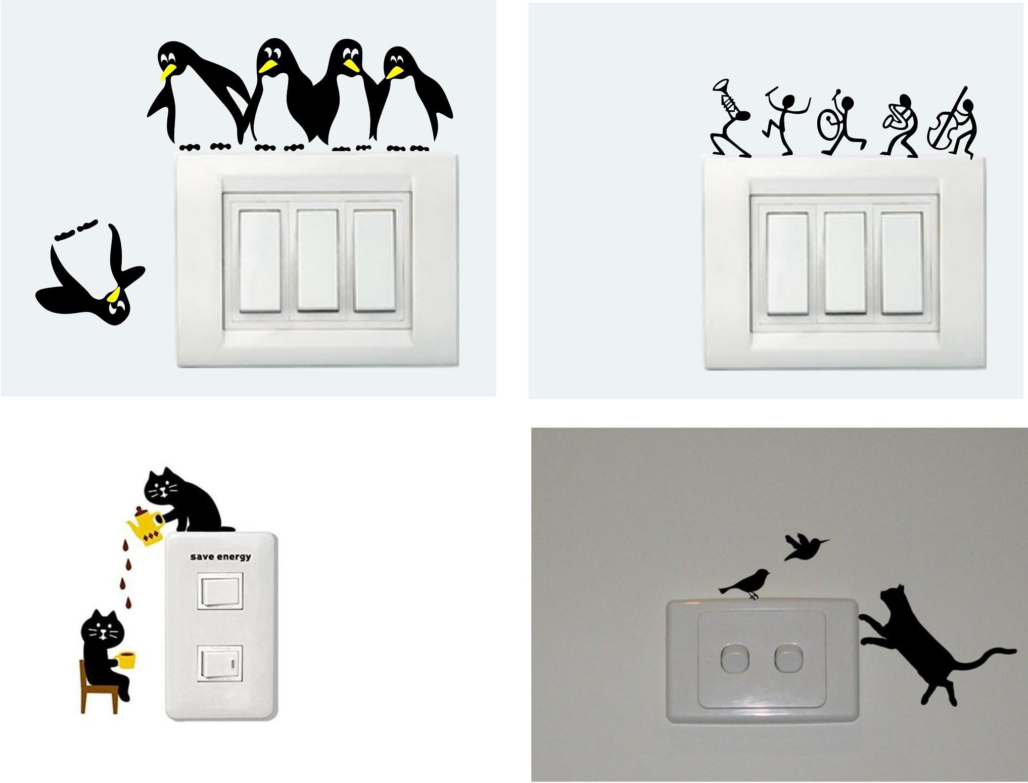 Wall Stickers for Light Switches - Set of 4