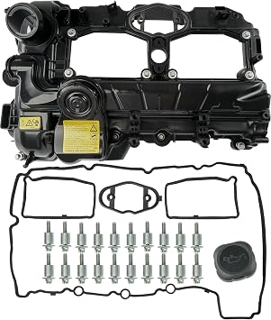 N20 Engine Valve Cover Kit with Gasket, Bolts & Oil Filler Cap Compatible with 2012-2018 BMW 228i 320i 328i 328i GT xDrive 428i 528i X1 X3 X4 X5 Z4 L4 2.0L Replaces# 11127588412 264-517