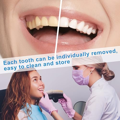 Miniatura 4 de EZGO Profesional 3D R-20 Dentales Blanqueamiento de Dientes Guía de Sombra para Dentista Seguimiento Curso de Blanqueamiento de Dientes, 20 Colores