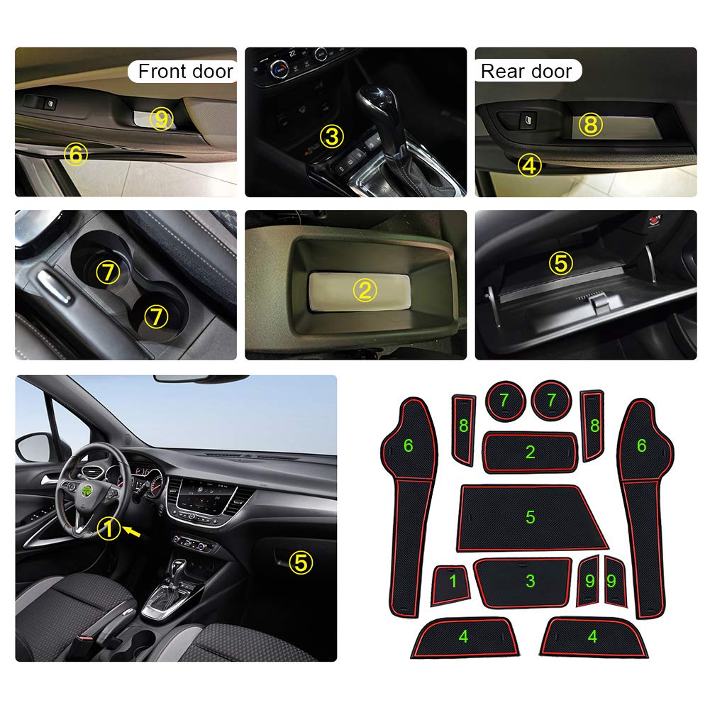 AUDI A4 AVANT B8 S LINE Dal 2007 In Poi Tappeti Per Auto Neri E Battitacco Nero, Set Completo Di Tappetini In Moquette Su Misura Con Ricamo A Filo