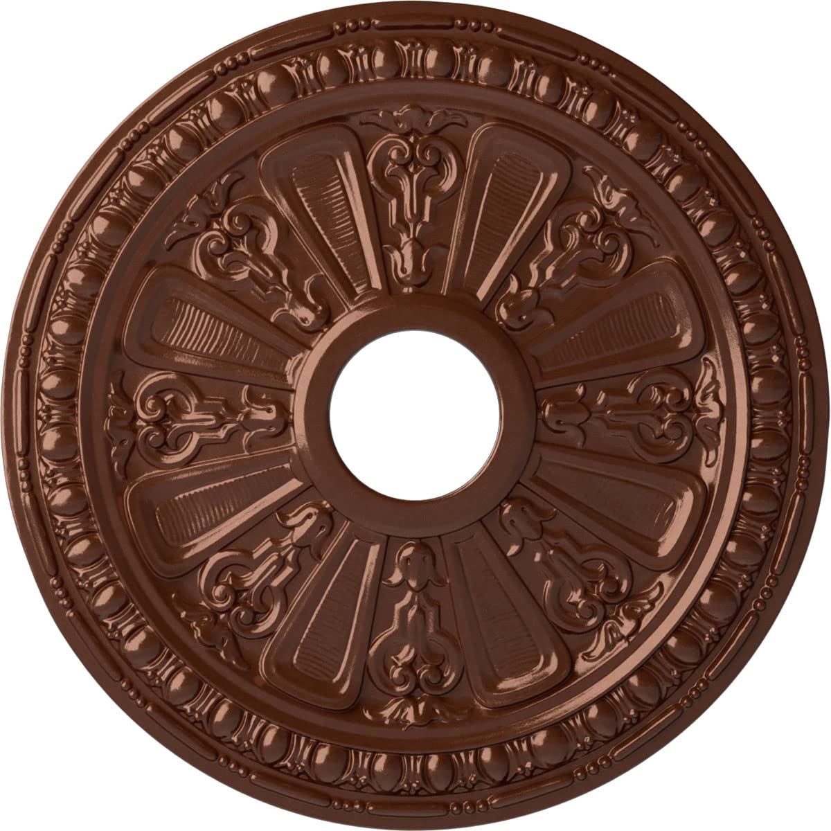 Ekena Millwork CM18RACPS Raymond Ceiling Medallion fits Canopies up to 5 1/8, Copper Penny