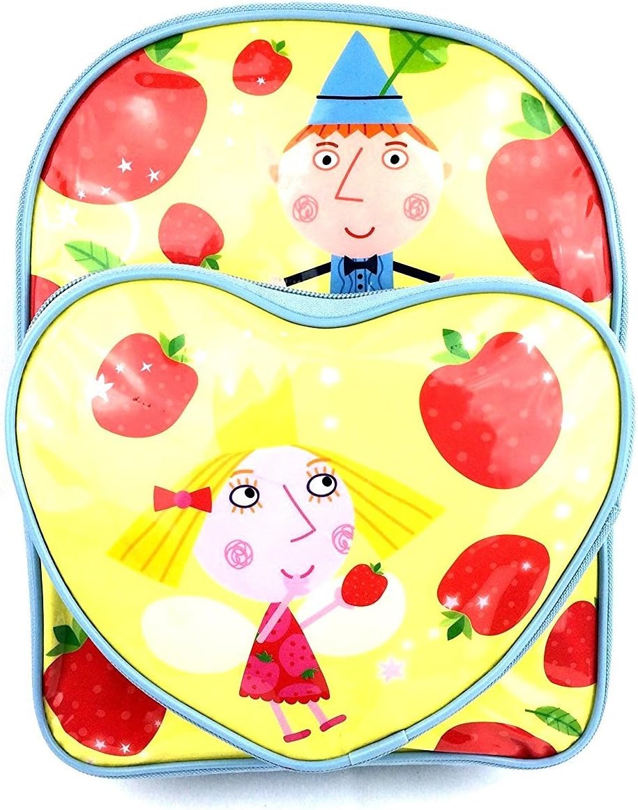 Ben and Holly Strawberry Backpack with Front Heart Shaped Pocket Boy or Girl Unisex Design
